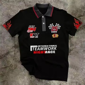 Men's High Performance Short Sleeve for Polo Shirt 100% Cotton Custom Logo High Quality Print for Golf Casual Streetwear Everyda