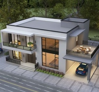 Haute qualité une maison de toit à cadre préfabriqué une structure de forme petite cabine maison triangulaire luxe une maison triangulaire à cadre