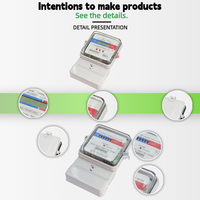 Meter Energi Cerdas Satu Fasa dengan Layar LCD, Pemasangan Tetap, Meter Mekanis, Penutup Kaca Tunggal, Meter Energi Watt Jam