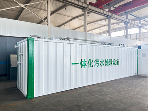 Rioolwaterzuiveringsinstallatie 30 m³/dag capaciteit, grond-/ondergrondse uitvoering, uitgerust met PLC & pomp, 1 jaar garantie - Product Image 3