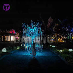 Árbol de Fibra Óptica LED Ambiental con Efecto de Luz de Estrella Suave, Construcción de Plástico, IP65 Impermeable, para Hoteles, Centros Comerciales, Bodas y Eventos - Product Image 6