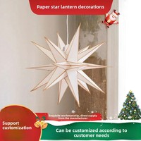 QF Sternenpapier-Lampe Maßgefertigte Raumdekoration Hochwertige Heimdekoration Kleine Ornamente Mährische Sternenlichter