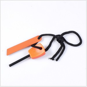 Fire Starter Magnesium Rod Waterproof Outdoor Survival Tool For Camping Hiking Approx 62mm Red Black Orange - Product Image 2