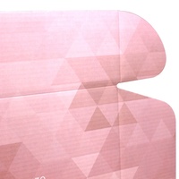 Boîte d'expédition personnalisée A4 en carton ondulé pour T-shirt, gaine amincissante et corset, avec pelliculage mat, gaufrage et recyclable