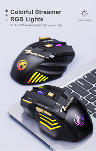 Teclado Inalámbrico Silencioso <span class=keywords><strong>IMICE</strong></span> GW-X7, Recargable, Modo Dual, 7 Teclas Luminosas, 2.4G, Ergonómico, Fotoeléctrico, para Diestros - Product Image 3