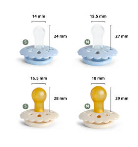 Sucette Ronde En Caoutchouc Naturel Souple Pour Bébés Avec Grands Trous De Ventilation - Product Image 2