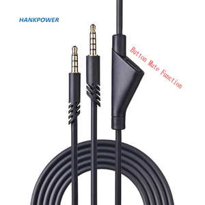 Câble d'écouteurs de remplacement 3.5mm, 4 pôles et 5 pôles, avec fonction muet, pour dmx A10 <span class=keywords><strong>A40</strong></span> G233, Gaming - Product Image 2