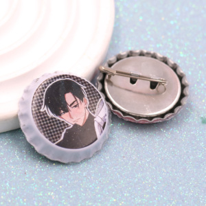 Sáng Tạo Tùy Chỉnh Bia Nắp Chai In Ấn Huy Hiệu Kim Loại Kỷ Niệm Ve Áo Pins Bia Chai Cap Trâm - Product Image 6