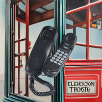 Mini téléphone fixe de bureau Flash recomposition téléphone fixe mural avec cordon accessoires extérieurs de téléphones filaires rouges