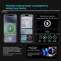 Batterie externe ultra-fine 5000 mAh 20 W sans fil, prend en charge la charge rapide Type-C, mini chargeur portable compatible iPhone