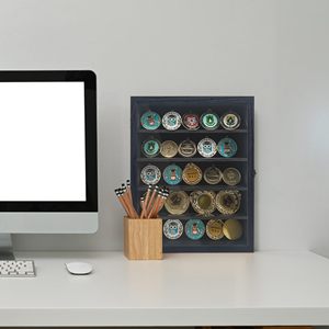 Cadre en bois multifonctionnel moderne pour vente en gros, avec étagères amovibles, OEM ODM, logo personnalisé, rangement pour bijoux - Product Image 2