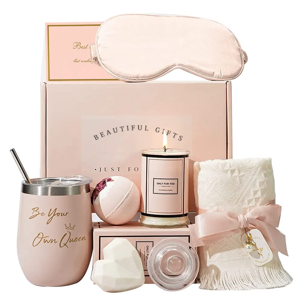 Obtenez bien bientôt des cadeaux pour les femmes Article cadeau Paniers Set avec boîte Unique Spa Self Care Wedding SouvenirPopular Valentine Day