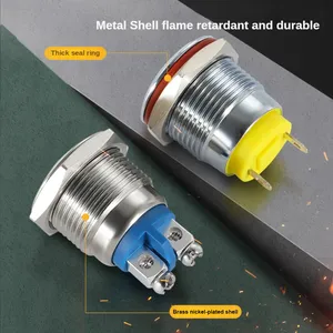 Hot bán 6/8/10/12/16/19 mét Đèn tín hiệu với dây 3V 6V <span class=keywords><strong>12V</strong></span> LED kim loại không thấm nước chỉ số ánh sáng cho thiết bị cơ khí - Product Image 4