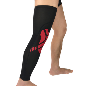 Genouillères de basketball personnalisées avec logo pour adultes, avec manchon de compression souple en nylon et spandex pour la jambe et le mollet, protection contre les périostites tibiales - Product Image 5