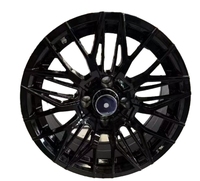 Roues de voiturette de golf en aluminium usiné noir et argent de 14 pouces avec jantes 23x10-14 DOT, pneus tout-terrain pour voiturette de golf