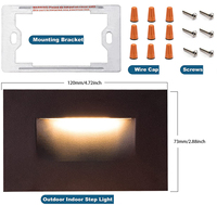 3w Trimless Extérieur Carré Escalier Mur Encastré Led Step Light Éclairage Intérieur Imperméable pour Escalier