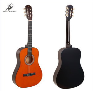 Instrument de musique à <span class=keywords><strong>cordes</strong></span> en Chine fait à la main <span class=keywords><strong>guitare</strong></span> <span class=keywords><strong>classique</strong></span> de 36 pouces avec finition brillante tête de machine à <span class=keywords><strong>3</strong></span> en ligne - Product Image 2