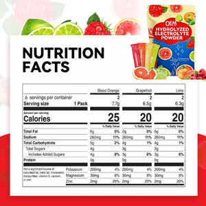 Polvo Electrolítico para Bebida Deportiva, Sin Azúcar, Vitamínico, Alivio para la Resaca, Bebida Energética, Polvo de Hidratación Electrolítica, Pre-Entrenamiento - Product Image 2