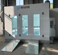 Cabine de peinture automobile 30 kW à chauffage électrique, 3 portes en aluminium, certifiée CE ISO, pour usage industriel, installation facile, DIY, garage domestique, auto