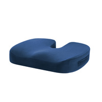 Coussin carré de siège de voiture Coussin de siège en mousse à mémoire de forme pour tout endroit Coccyx Soulagement de la douleur de la hanche pour les travailleurs longtemps assis Conducteurs Sciatique