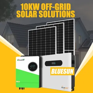 Maison hors réseau ensemble complet 10 KW système solaire domestique complet 10 KW 12 KW 15 KW énergie solaire 10000W système de panneau solaire