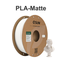 Filament d'impression 3D ESUN PLA-Matte Milky White 1,75 mm 1 kg/bobine, plastique pour imprimante FDM, ROHS REACH MSDS, plus de 20 couleurs, emballage sous vide