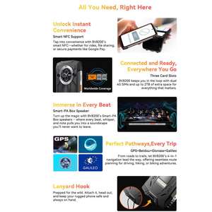 <span class=keywords><strong>Meilleur</strong></span> prix <span class=keywords><strong>Blackview</strong></span> BV8200 Téléphone robuste 12 Go + 256 Go 6,5 pouces + 1,3 pouces Android 14 MediaTekHelio G100 MT8781 4G NFC Smartphone - Product Image 6