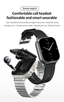 Reloj Inteligente con Auriculares TWS 2 en 1, en Oferta, Alta Calidad, Reloj Deportivo Digital para Hombre con Auriculares