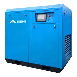 Elektrische Stille 7.5kw 15kw 22kw 37kw 75kw 8bar 10bar 13bar Olie Vrije Schroef Luchtcompressor Met Ce Voor Industriële