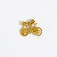 Olivia Trendy 18K PVD Gold Jesus Cross Plug Charm Acero inoxidable Hombres Mujeres Botas de bicicleta Colgante de moda para la fabricación de joyas
