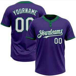 2ボタンカスタム印刷野球ジャージソフトボールチームTシャツ昇華ソフトボールシャツ - Product Image 3
