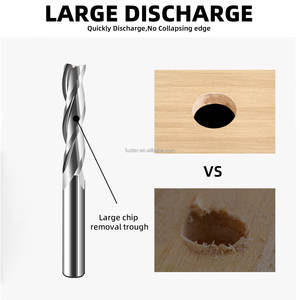 Cnc 머신 비트 오거 3 블레이드 솔리드 카바이드 드릴 비트 밀링 커터 공급 업체 사용자 정의 Oem Odm - Product Image 6