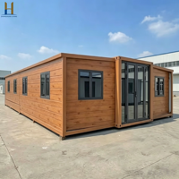 Maison conteneur extensible 40 pieds 20 pieds, prête à l'emploi, villa préfabriquée avec 2, 3, 4 ou 5 chambres, maisonnette mobile préfabriquée et portable