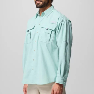 เสื้อตกปลามีฮู้ดลายเป็ดผ้าไนลอนสแปนเด็กซ์เสื้อตกปลามีฮู้ด UV 50ลายปลาบางๆมีกระดุมพิมพ์ลายปลา - Product Image 4