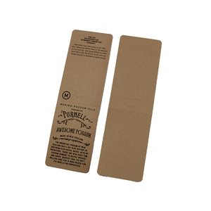 Etiqueta colgante de papel Kraft, embalaje minorista diario ecológico para prendas, calcetines, guantes, bolsas para zapatos - Product Image 3