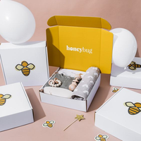 Boîtes d'expédition en carton ondulé personnalisées, écologiques, en matériaux recyclés, avec doublure en mousse pour vêtements, chaussettes, emballages cosmétiques