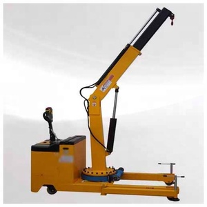 Fournisseur chinois de grue mobile télescopique hydraulique à flèche cantilever de 1,2 tonne, mini-grue de sol réglable de 500 kg avec moteur à contrepoids - Product Image 3