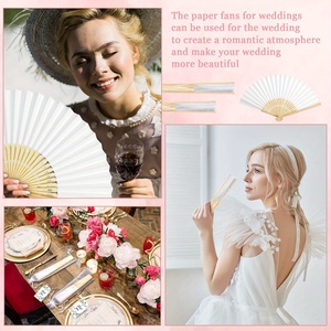 Factory Price Custom Bamboo Folding <strong>Fan</strong> Paper <strong>Fans</strong> <strong>Wedding</strong> Hand <strong>Fans</strong> <strong>for</strong> <strong>Guests</strong> - Product Image 6