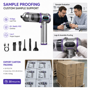 20KPa 100W Cordless Handheld Vacuum Cleaner Brushless Motor 3 Speed Portable <b>Car</b> Vacuum Air <b>Blower</b> Inflator OEM ODM - Product Image 6