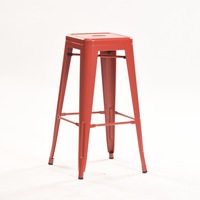 Chaise en fer prêt à l'emploi des fabricants Tabouret de bar en fer forgé Chaise de bar en métal pour restaurant