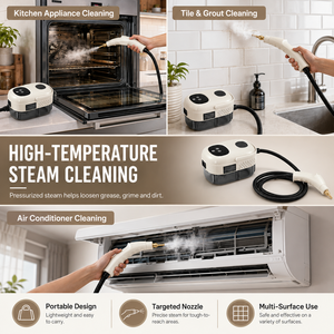 Nettoyeur vapeur portable haute pression, machine de nettoyage à la vapeur multi-usages pour la maison, la cuisine et la voiture, 3 bars, OEM ODM - Product Image 3