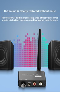 2.4G WiFi Wireless Digital Audio Sender und Empfänger mit 50m Reichweite Plug & Play Extend für Cinch-Eingang/Ausgang - Product Image 2