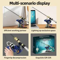Kaiyu K96151 2026 Teknologi Joran Pancing Model Perakitan Mesin Berbentuk Joran Pancing Hadiah Kreatif untuk Anak-anak Set Blok Bangunan