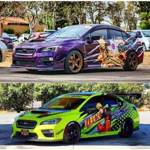 NIKO Gran Oferta, Calcomanías para Automóviles con Diseño de Personajes de Dibujos Animados, Vinilo Verde que Cambia de Color, Autoadhesivas y Autoregenerables, para Personalizar el Automóvil - Product Image 2