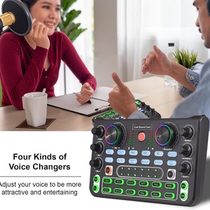 Tarjeta de Sonido X60L para Transmisión en Vivo, Mezclador de Audio USB para Karaoke, Tarjetas de Mezcla de Sonido para Podcast 5.1 85dB, Mezclador de Estudio, Placa para Auriculares - Product Image 2