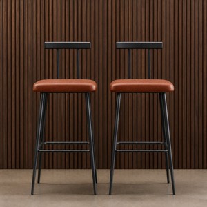 Modern Counter Height bar <strong>Stools</strong>, <strong>Kitchen</strong> <strong>Island</strong> <strong>with</strong> Footrest Industrial bar Chairs, Bars, Cafes - Product Image 4