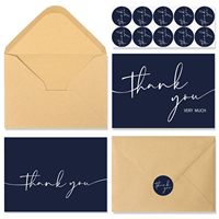 Juego de Tarjetas de Felicitación Personalizadas Impresas a Medida de 4x6 Pulgadas, Tarjetas de Agradecimiento con Sobres y Pegatinas para Pequeñas Empresas