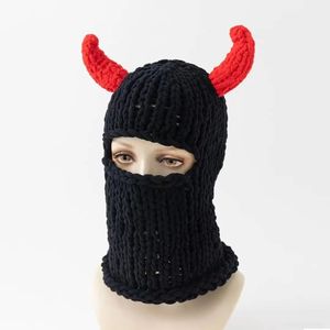 <span class=keywords><strong>Gorro</strong></span> <span class=keywords><strong>de</strong></span> punto <span class=keywords><strong>de</strong></span> alta calidad con logo personalizado, <span class=keywords><strong>gorro</strong></span> <span class=keywords><strong>de</strong></span> balaclava con cuernos, gorros <span class=keywords><strong>de</strong></span> mascarada, divertidos cuernos, accesorios para la cabeza para fiestas. - Product Image 3