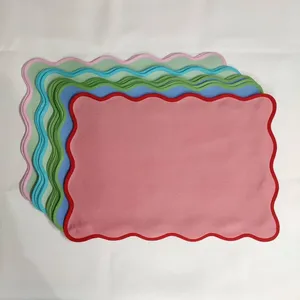 Wholesale Cheap Table Linens Colorful Placemats Table Napkins 100% cotton cloth napkin for wedding