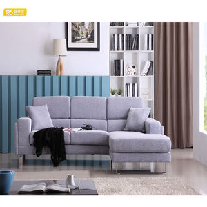 Muebles familiares modernos Sala de estar Sofá en forma de L Tela Sofá cama de algodón Caliente en compras en línea América Filipinas - Product Image 2